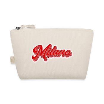 Milano Retro Schriftzug - Bio-Täschchen - Natur - Vorne