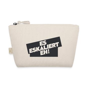 Es eskaliert eh Party Shirts und Accessoires - Bio-Täschchen - Natur - Vorne