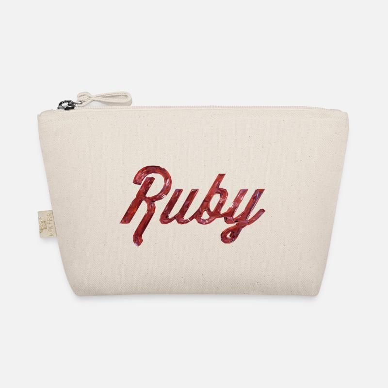 Ruby Stilisierter Text Bio-Täschchen