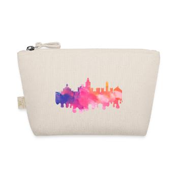 Valencia Spanien Stadt Skyline Splash Bunt Urlaub - Bio-Täschchen - Natur - Vorne