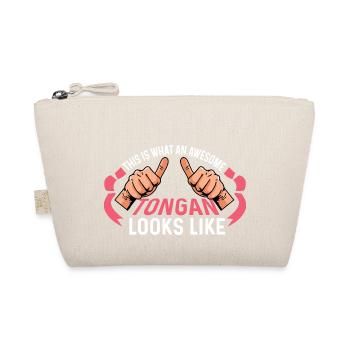 Super Tongan Gutaussehende Person Geschenk - Bio-Täschchen - Natur - Vorne