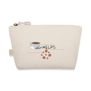 Coffee Helps - Bio-Täschchen - Natur - Vorne