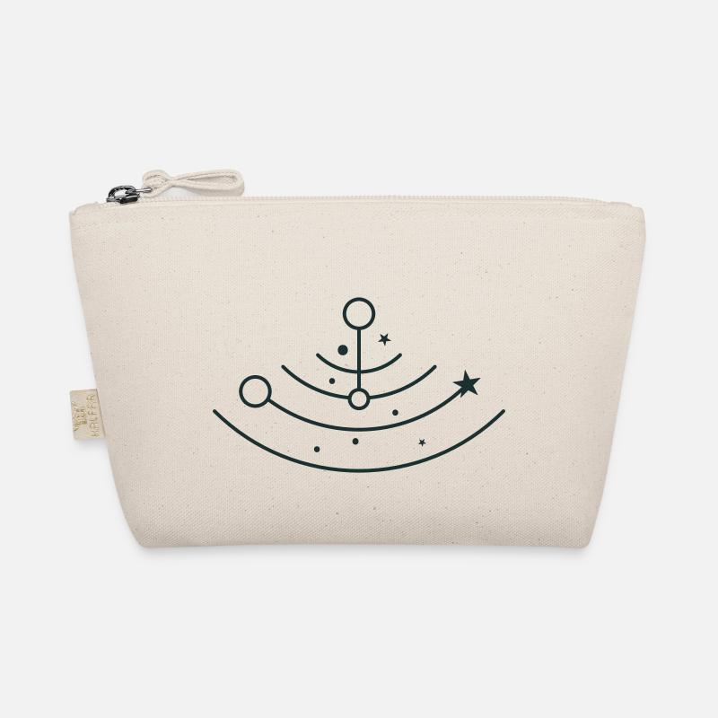 BOHO stars and moons in half circle orbits Organic Pouch