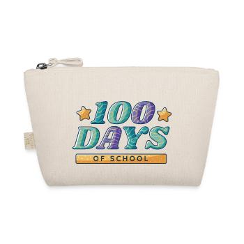 100 Tage Schule 100 Tage Schule Geschenk Inspirati - Bio-Täschchen - Natur - Vorne