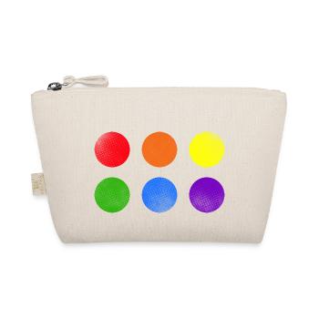 Dots Pride Lgbtq Rainbow Transgender Bisexual Love - Bio-Täschchen - Natur - Vorne