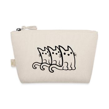 Équipe 3 chats mignons - Trousse biologique - nature - Devant