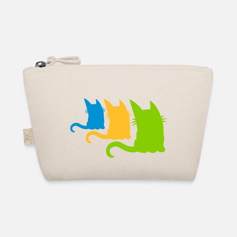 3 colorful little cats Organic Pouch