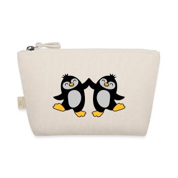 High Five Welcome Penguins - Organic Pouch - nature - Front