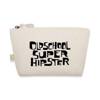 Oldschool Super Hipster - Bio-Täschchen - Natur - Vorne