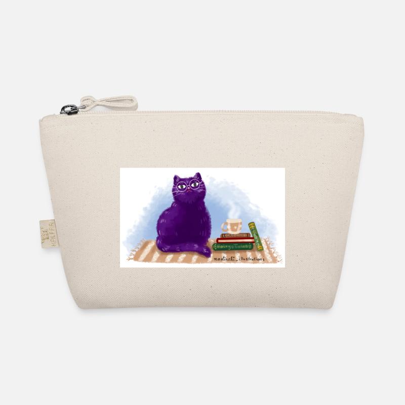Cat, books and tea Organic Pouch