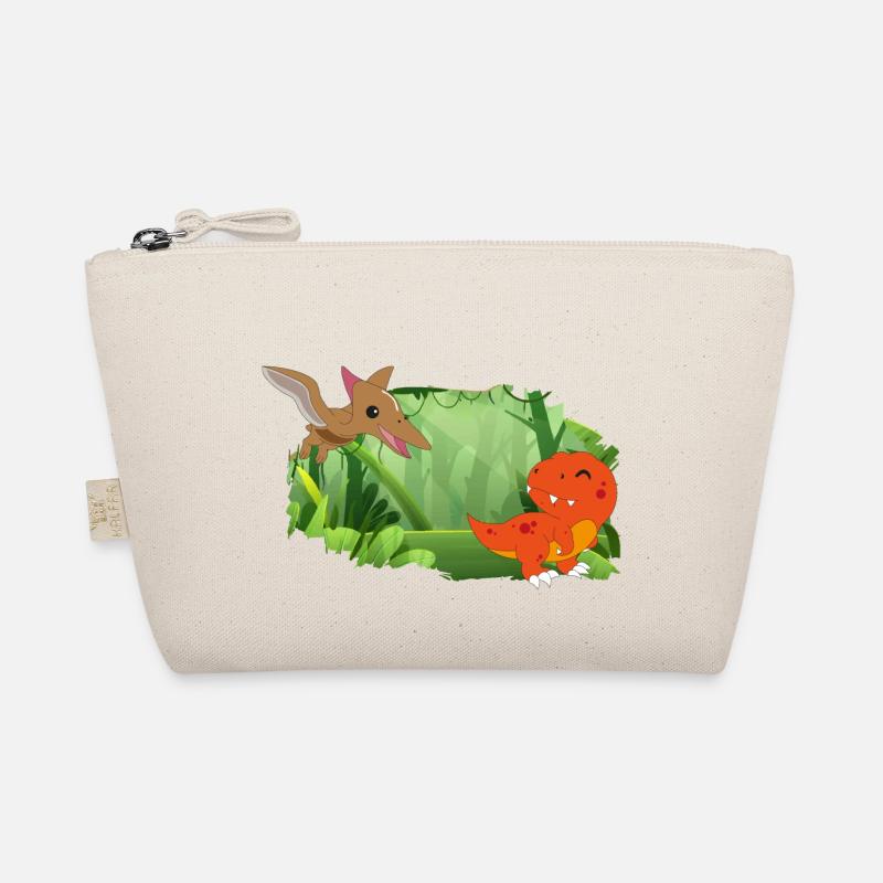 Dinosaurier im Wald Bio-Täschchen