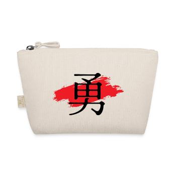 Japanese Letter With Blood Background Design - Bio-Täschchen - Natur - Vorne
