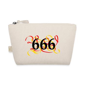 666 burned - Organic Pouch - nature - Front