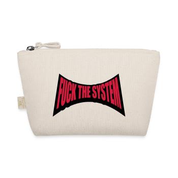 Punk fuck the system - Organic Pouch - nature - Front