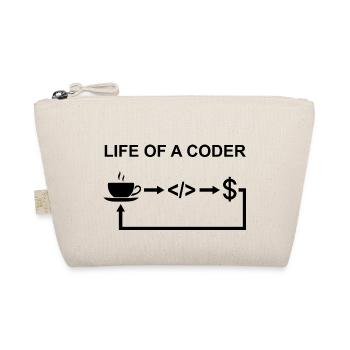 Life Of A Coder Software Developer Programmer Nerd - Bio-Täschchen - Natur - Vorne
