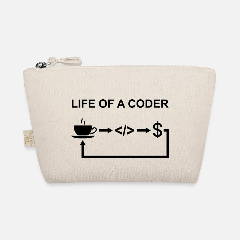 Life Of A Coder Software Developer Programmer Nerd Bio-Täschchen