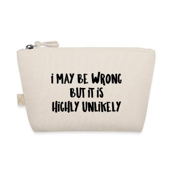 may be wrong lustiger Spruch Party Englisch - Bio-Täschchen - Natur - Vorne