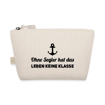 Ohne Segler Keine Klasse | Segler Spruch Geschenk - Bio-Täschchen - Natur - Vorne