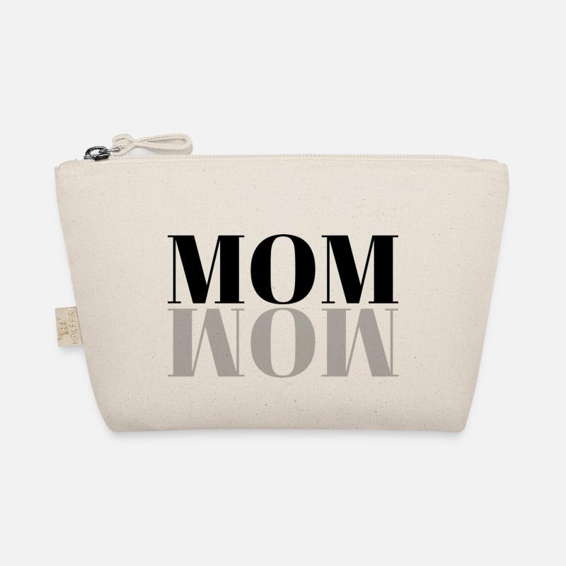 MOM WOW Geschenk Mama - Bio-Täschchen - Natur
