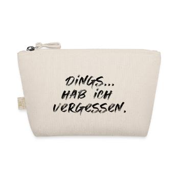 lustiger Spruch SChrift verrgessen Sommer Sonne - Bio-Täschchen - Natur - Vorne