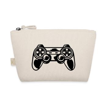 Retro Console Controller Gamer - Organic Pouch - nature - Front