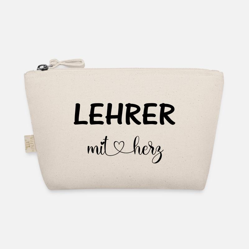 Lehrer mit Herz - personalisierbar Bio-Täschchen