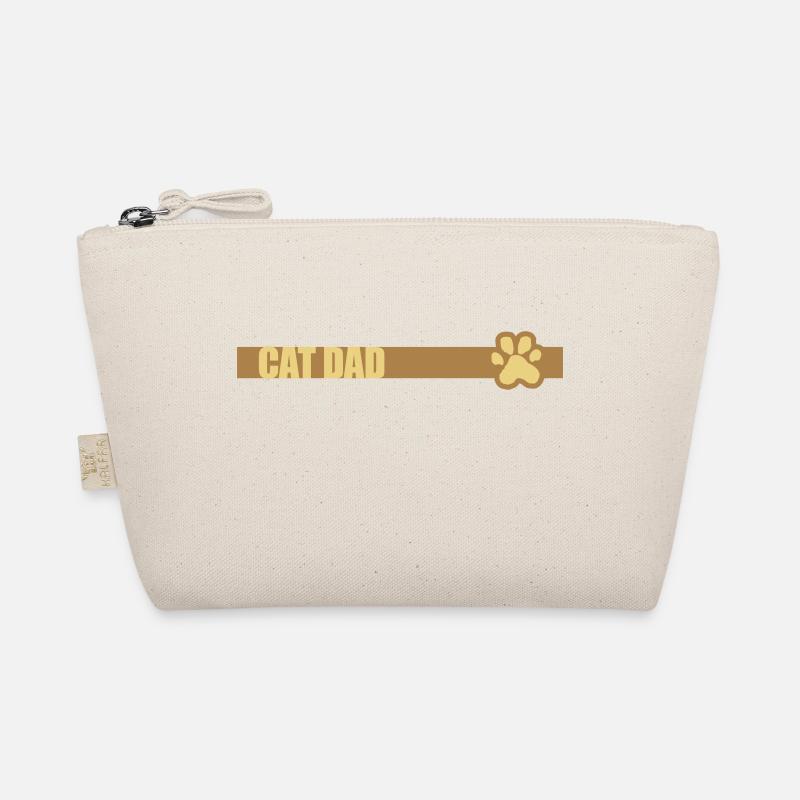 Bar Design Cat Dad Organic Pouch