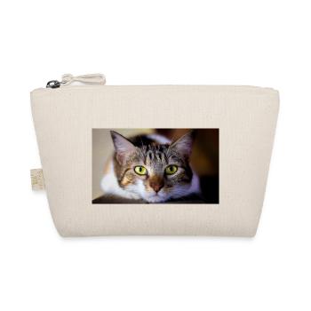 the cat with the sweet look - Organic Pouch - nature - Front