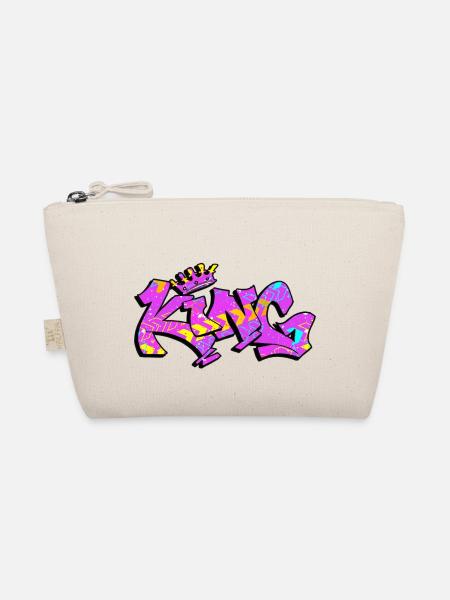 Graffiti-Stil Splash Hip Hop Farben Maler König - Bio-Täschchen - Natur