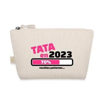 annonce grossesse tata en 2023 veuillez patienter - Trousse biologique - nature - Devant