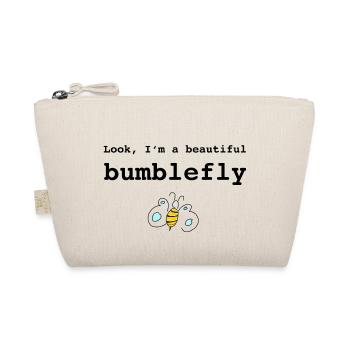 Look, I'm a beautiful bumblefly - Bio-Täschchen - Natur - Vorne