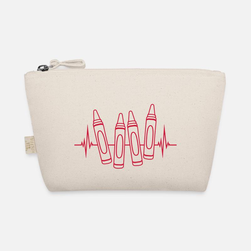 Frequency Colorful Wax Crayons Design Organic Pouch