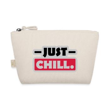 Just Chill Text Logo - Organic Pouch - nature - Front