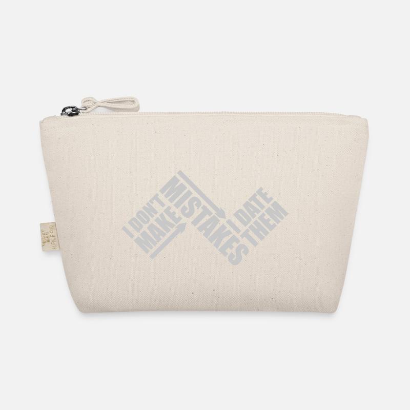 Date Mistakes Quote Logo Organic Pouch
