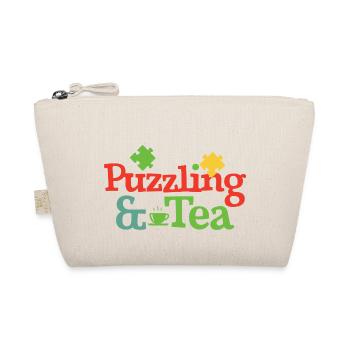 Puzzling and Tea Jigsaw Funny Saying Puzzle - Organic Pouch - nature - Front