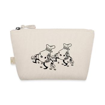 Équipe 2 sacs d’argent de marche - Trousse biologique - nature - Devant