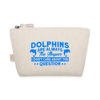 Delfin Delfin Liebhaber Tier Delfine Geschenk - Bio-Täschchen - Natur - Vorne
