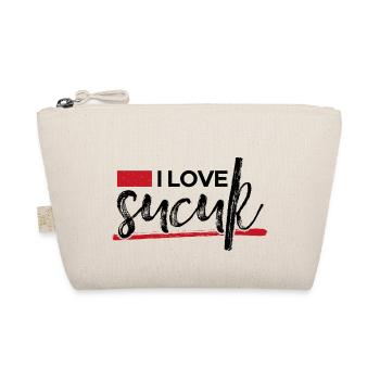 I Love Sucuk Türkische Wurst Knoblauch Lecker Food - Bio-Täschchen - Natur - Vorne