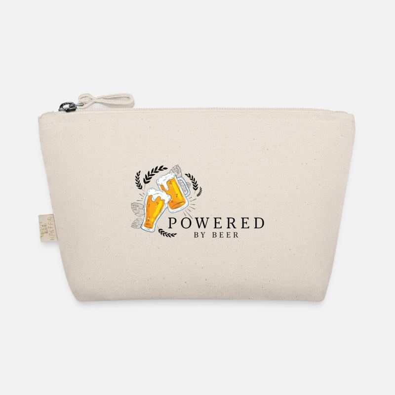 Powered by Beer Bier Trinkspruch Bio-Täschchen