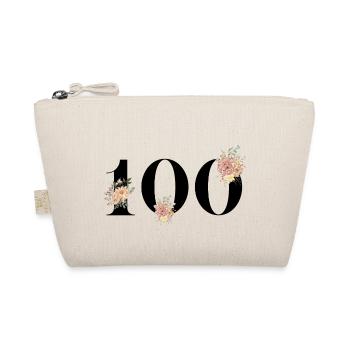 100e anniversaire fleuris (Cadeau de 100 ans) - Trousse biologique - nature - Devant