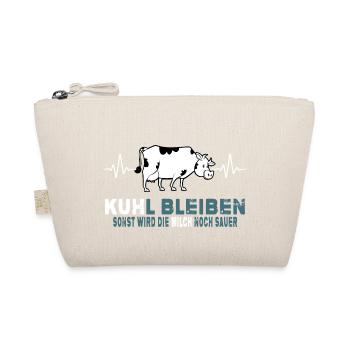 landleben cool kuhl bleiben kuh bauernhof - Bio-Täschchen - Natur - Vorne