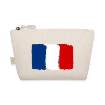 France flag used look - Organic Pouch - nature - Front