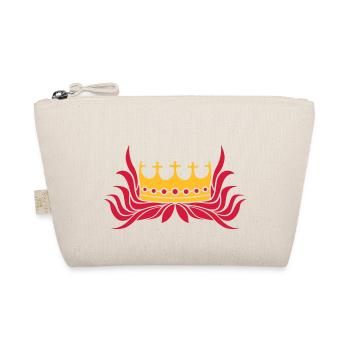 Red Hair Queen Crown - Organic Pouch - nature - Front