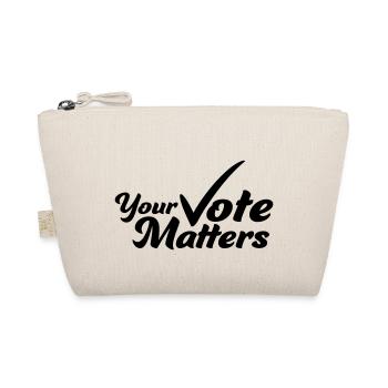 your vote matters quote - Organic Pouch - nature - Front