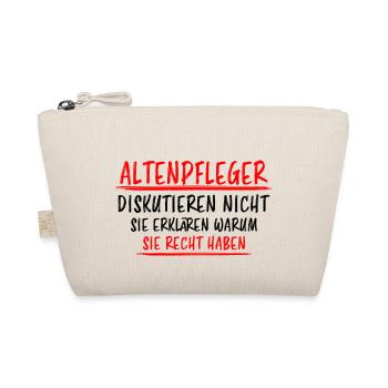 Altenpfleger Beruf Lustiger Spruch Pflege Geschenk - Bio-Täschchen - Natur - Vorne