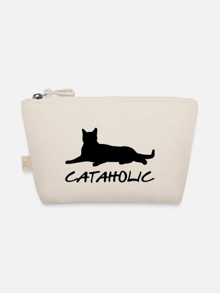 I'm A Cataholic Cat Lover Cat Owner Animals Pet Ow - Bio-Täschchen - Natur - Vorne