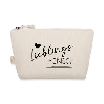 Lieblingsmensch mit Herz - Bio-Täschchen - Natur - Vorne