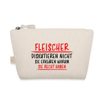 Fleischer Metzger Beruf Lustiger Spruch Geschenk - Bio-Täschchen - Natur - Vorne