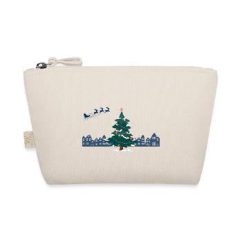 Weihnachten - Tannenbaum - Weihnachtsmann Feiertag - Bio-Täschchen - Natur - Vorne
