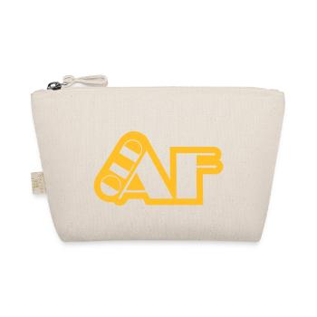 old AF Text Logo - Organic Pouch - nature - Front